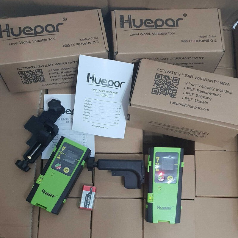 Detector / receptor nivela laser Huepar LR-6RG distanta 60m Detector / receptor nivela laser Huepar LR-6RG distanta 60m